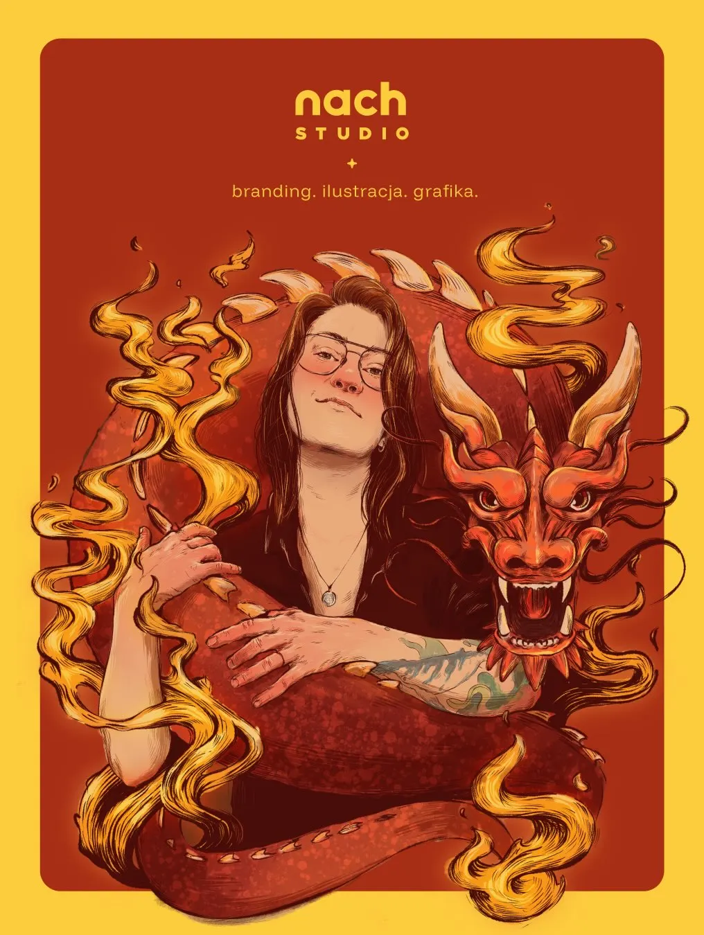 Cześć, jestem Natalia.
Na co dzień projektuję logo i identyfikacje wizualne, ilustracje na indywidualne zamówienie oraz 